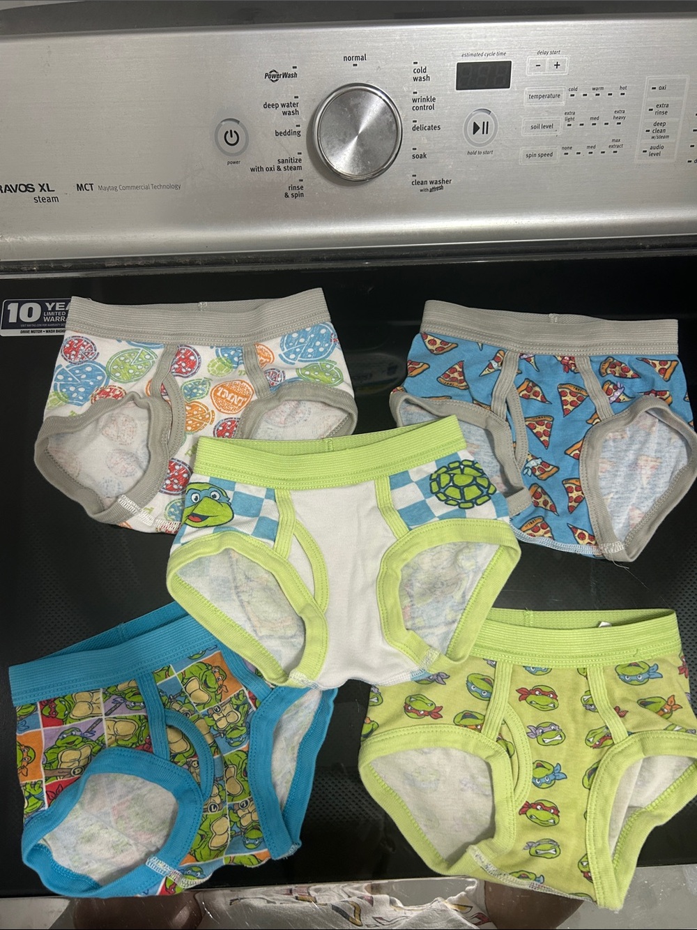 Toddle boy size 4t briefs 100% cotton teenage mutant ninja turtle tmnt underwear